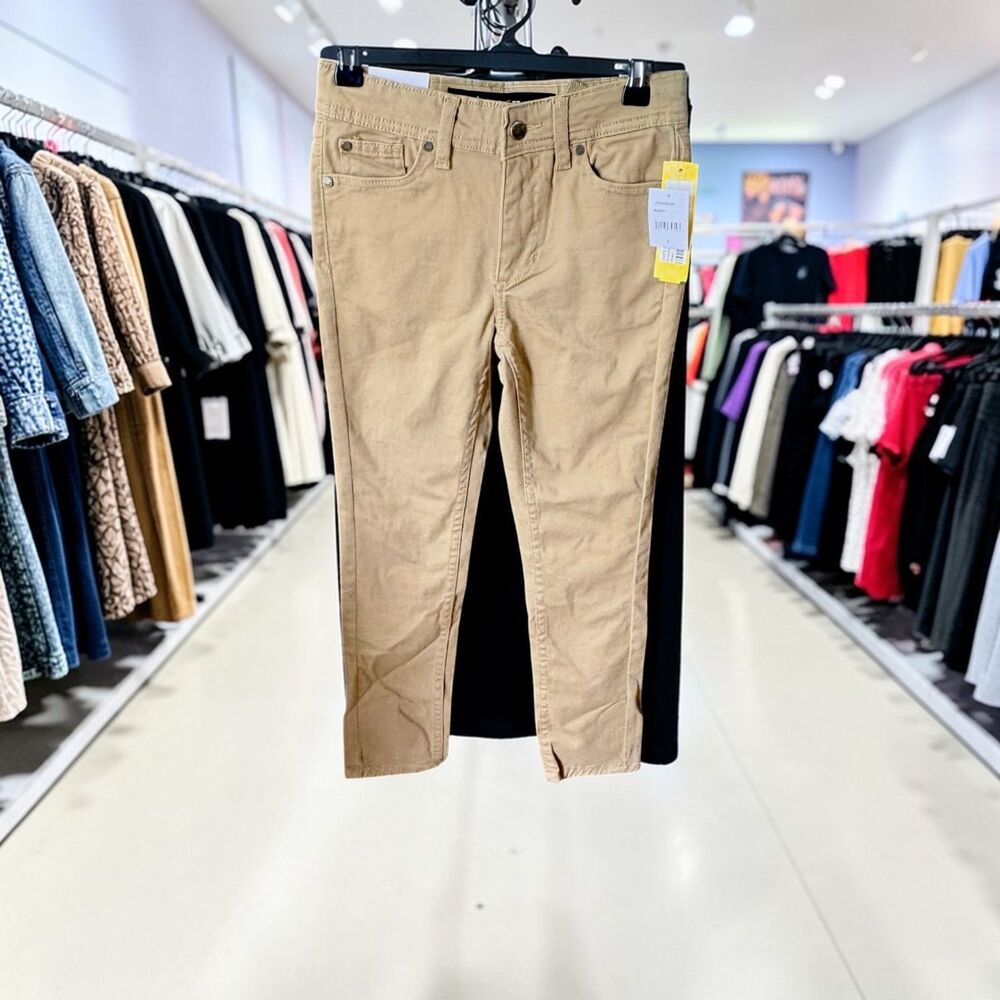 Joe’s Jeans Boys Brixton Slim Straight Twill Pants Khaki Size 7 NWT Stretch